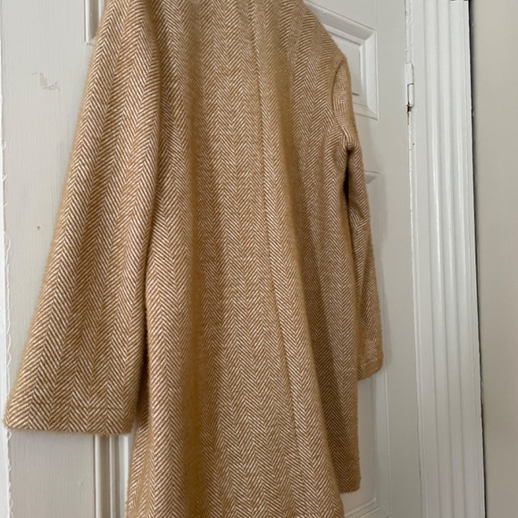 NEW Sanctuary x Anthropologie coat, size XS, brown and white striped, soft - Picture 8 of 9